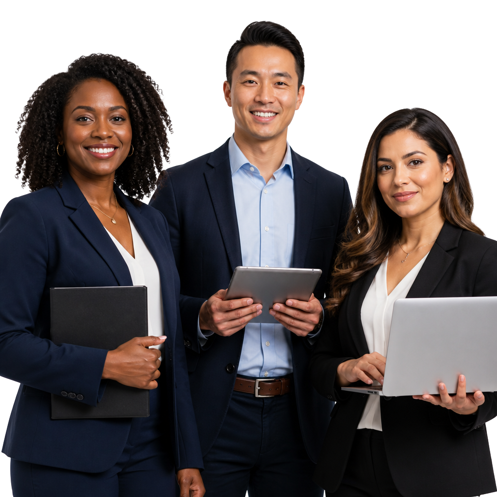 Diverse team of financial professionals